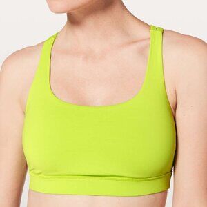 Lululemon Energy Sports Bra in Neon Green/Yellow